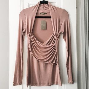 NWT Anthropologie Velvet Sweetheart Shrug Tee